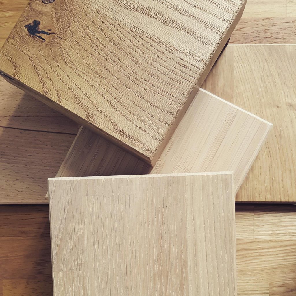 Plan de travail en bois lamellé collé