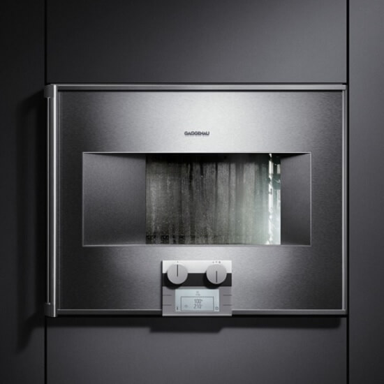 Four vapeur Gaggenau encastré, façade en inox